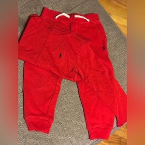 Polo by Ralph Lauren Kids Red Sweatpants Set